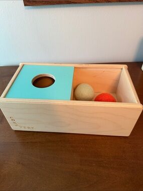 Lovevery Sliding Ball Sorter with Felt Balls